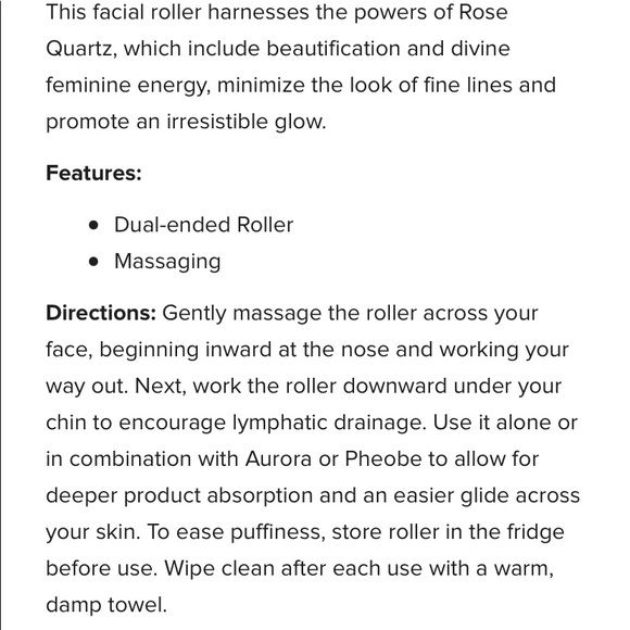 Rose quartz facial roller - Picture 2 of 4